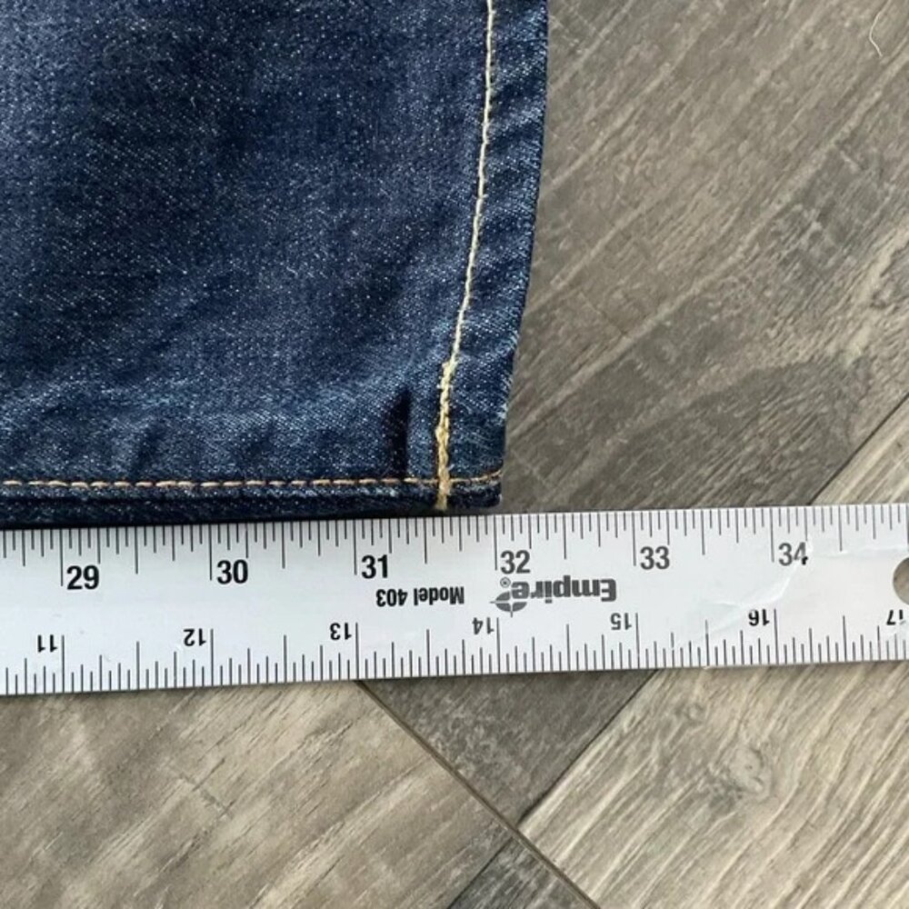 32x32 Polo Ralph Lauren Vintage 67 Denim Jeans Size Men’s Blue Straight Leg - Picture 8 of 11